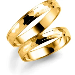 Gult gull ring – 3 mm bredde