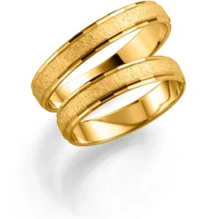 Gult gull ring – 3 mm bredde