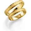 Gult gull ring – 4 mm bredde
