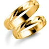 Gult gull ring – 3 mm bredde