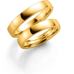 Gult gull ring -7 mm bredde
