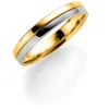 Gult/ hvitt gull ring – 5 mm bredde