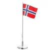 Haugrud – Flaggstang forsølvet H:42 cm