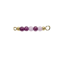 Heiring – Topp til armring og kjede, mix av amethyster