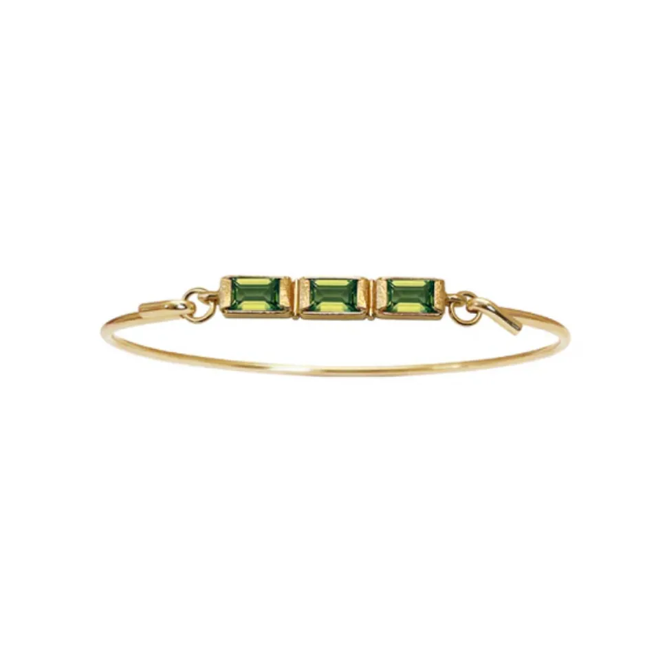 Heiring – Topp til armring, square peridot