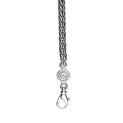 Huldresølv – Sølv halssmykke collier rev – 4 mm – 45 cm lengde