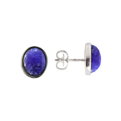 Huldresølv – Vindel ørepynt i sølv – Tanzanite