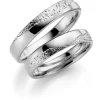 Hvitt gull ring – 6 mm bredde