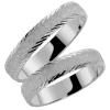 Hvitt gull ring – 3,5 mm bredde