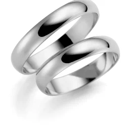 Hvitt gull ring – 7 mm bredde