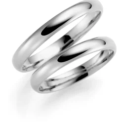 Hvitt gull ring – 2,5 mm bredde