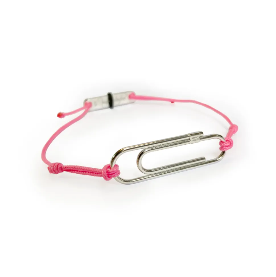 Ingridsløyfen Armbånd Sølv – Rosa