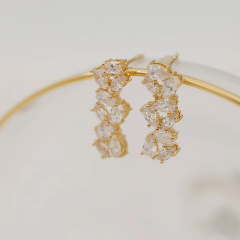Janne Formoe by PAN Jewelry – Øreringer i sølv med zirkonia