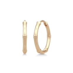 Julie Sandlau – Bamboo Hoops Midi i 14k gult gull