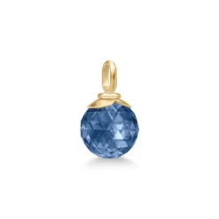 Julie Sandlau – Berry anheng i 22k forgylt sølv – Sapphire Blue