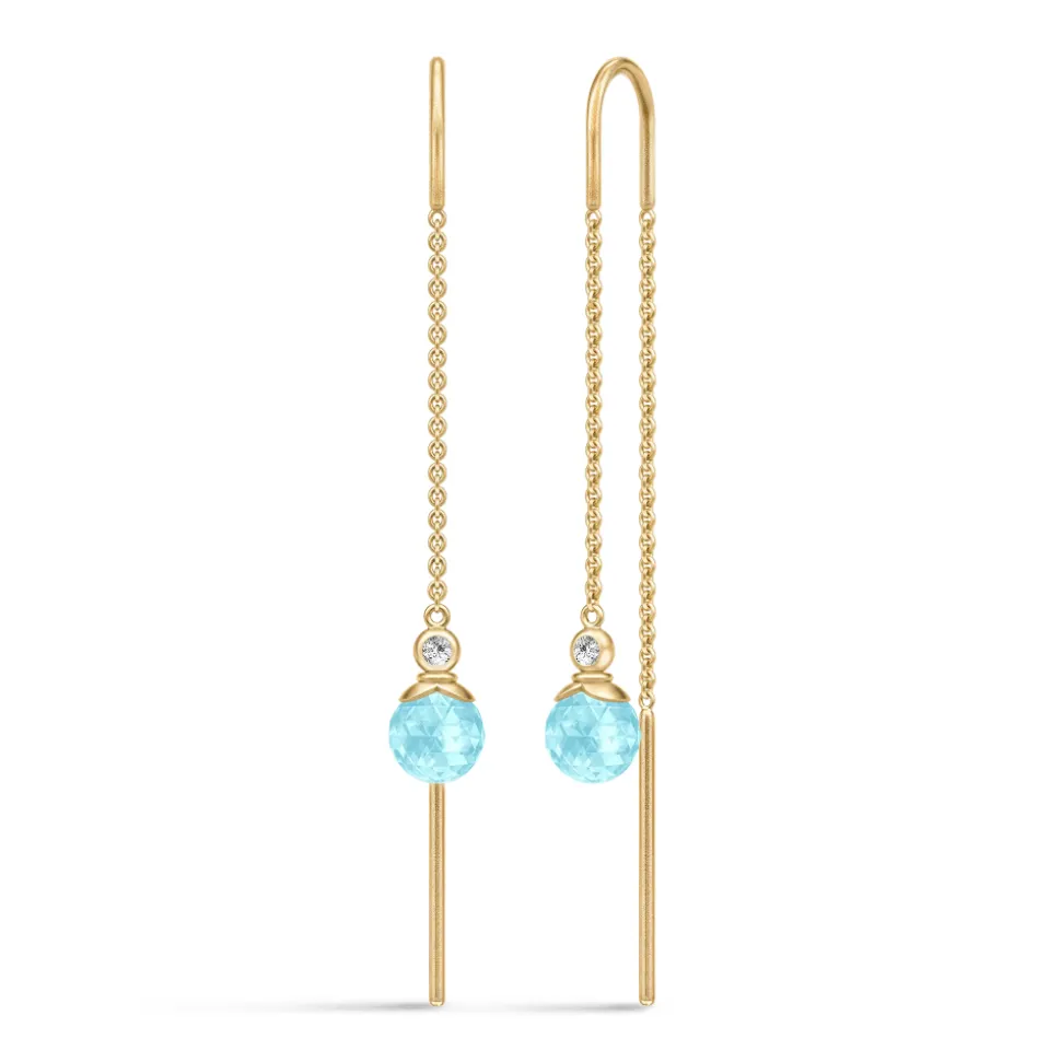Julie Sandlau – Berry Chain Earrings – Ice Blue