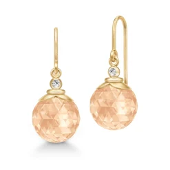 Julie Sandlau – Berry Earrings – Peach Morganite
