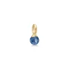 Julie Sandlau – Berry Small anheng i 22k forgylt sølv – Sapphire Blue