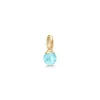 Julie Sandlau – Berry Small anheng i 22k forgylt sølv – Ice Blue