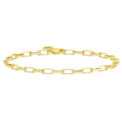 Julie Sandlau – Link Mini armbånd i forgyldt sølv