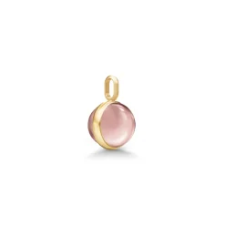 Julie Sandlau – Little Prime anheng i 22k forgylt sølv – Dusty Rose
