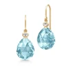 Julie Sandlau – Ofelia ørepynt i forgyldt sølv – Ice Blue