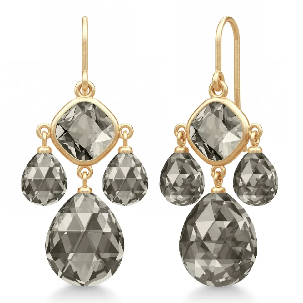 Julie Sandlau – Olivia Chandelier i forgylt sølv – Smokey
