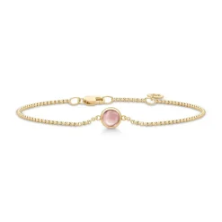 Julie Sandlau – Primini armbånd i 22k forgylt sølv – Dusty Rose