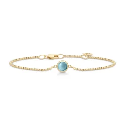 Julie Sandlau – Primini armbånd i 22k forgylt sølv – Ice Blue