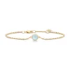 Julie Sandlau – Primini armbånd i 22k forgylt sølv – Milky Aqua