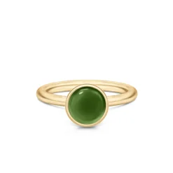 Julie Sandlau – Primini ring i 22k forgylt sølv – Moss Green
