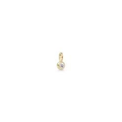 Julie Sandlau – Purity anheng i 14k gult gull med 0,03ct TW diamant