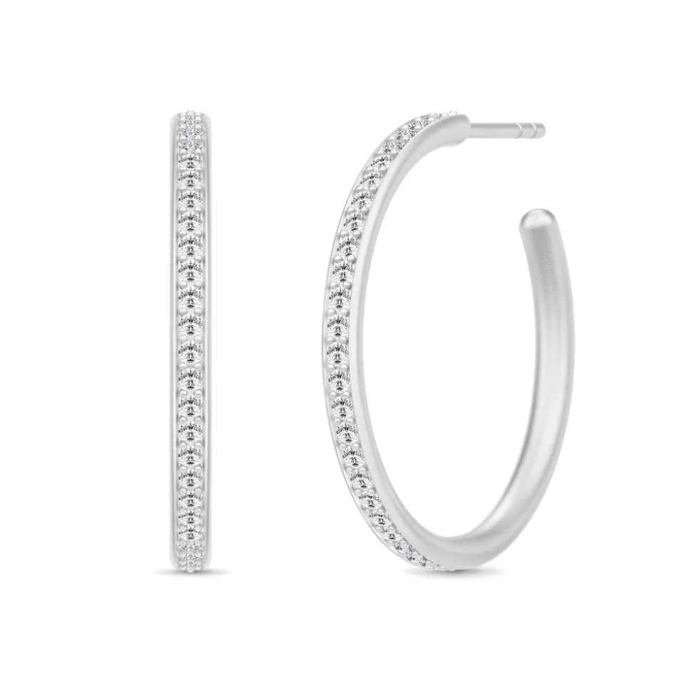 Julie Sandlau – Øreringer i sølv – Infinity Medium Hoops