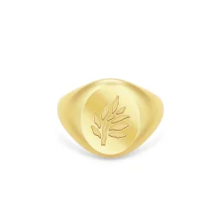 Julie Sandlau – Tree of Life Signet ring i 22k forgylt sølv