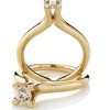 Lene Visholm – Ring I Gult Gull Med 0,25 CT Diamant