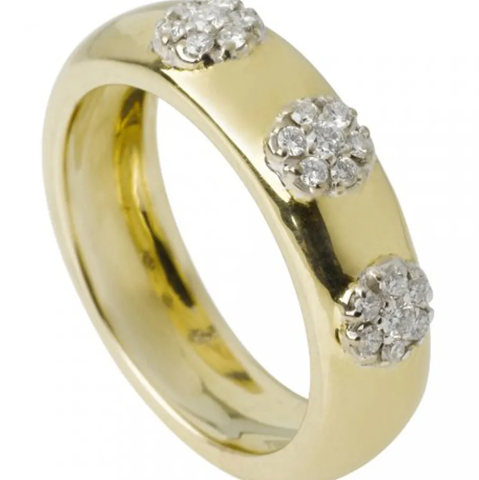 Lene Visholm- Ring med diamanter- gull