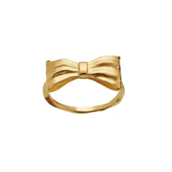 Maanesten – Satin ring i forgyldt sølv