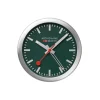 Mondaine – Bordklokke Sølv / Grønn 12,5 cm