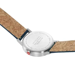 Mondaine – Classic stål / Blå 40 mm