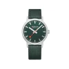 Mondaine – Classic stål / Grønn 40 mm
