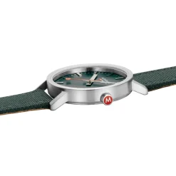 Mondaine – Classic stål / Grønn 40 mm