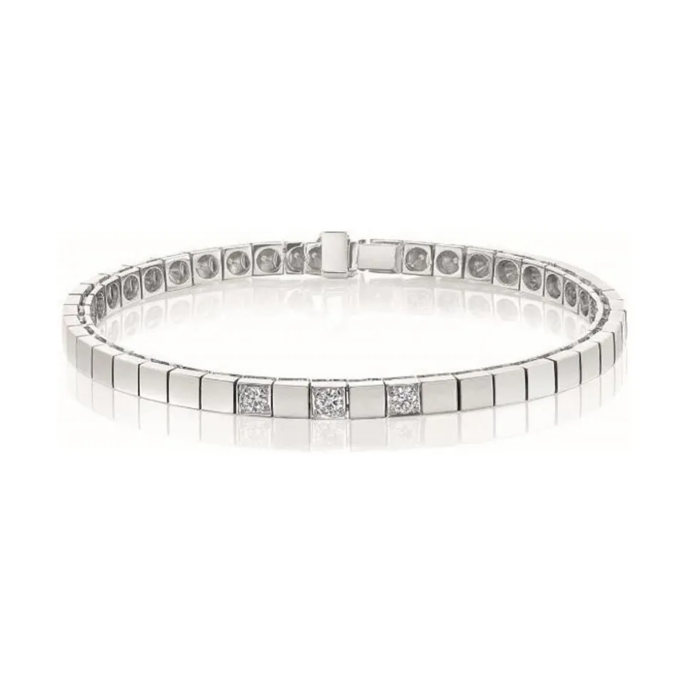 NC Christophersen – Allianse armbånd i hvitt gull – 0,09 ct diamanter