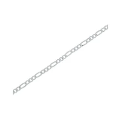NC Christophersen – Armbånd med 3,4 mm figarolenke i sølv – 2 ulike lengder