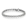 NC Christophersen – Armbånd i 14k hvitt gull med W/SI diamanter – Totalt 5.00 ct