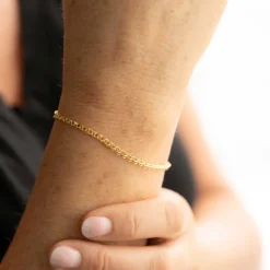NC Christophersen – Armbånd i forgyldt sølv, 19 cm