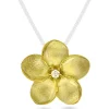 NC Christophersen – Blomsteranheng stor i 14k gult gull med diamant, 0,05ct W/SI