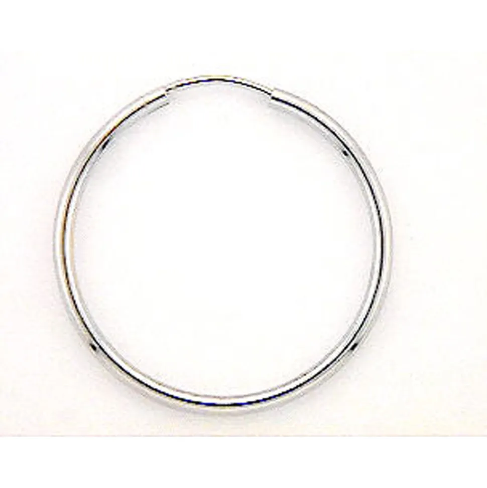 NC Christophersen – Creoler i hvitt gull – 30 mm i diameter