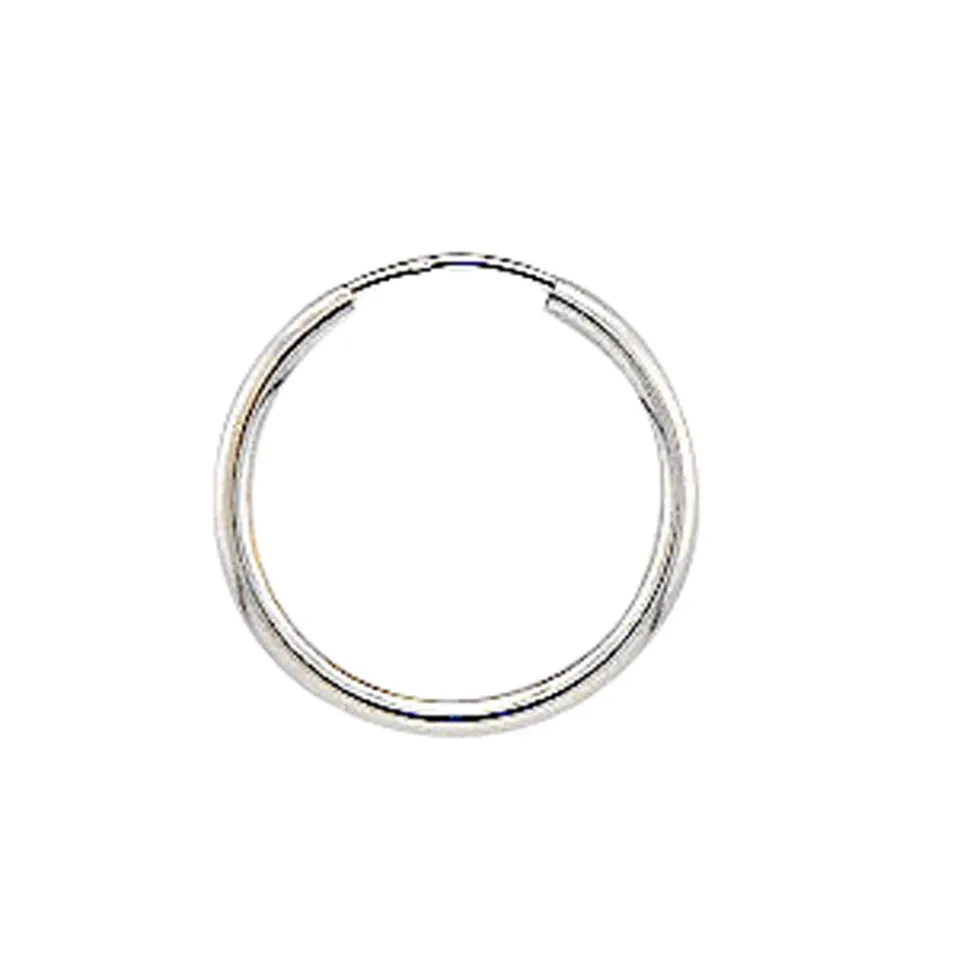 NC Christophersen – Creoler i hvitt gull – 20 mm i diameter
