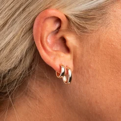 NC Christophersen – Creoler i gult gull, 12mm