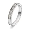 NC Christophersen – Delta alliansering i hvitt gull med 0,15 ct diamanter